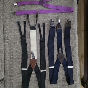 Trafalgar Two Men's Suspenders And One Boys Suspender Bundle